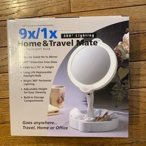 Home & Travel Mate double sided mirror New in box
